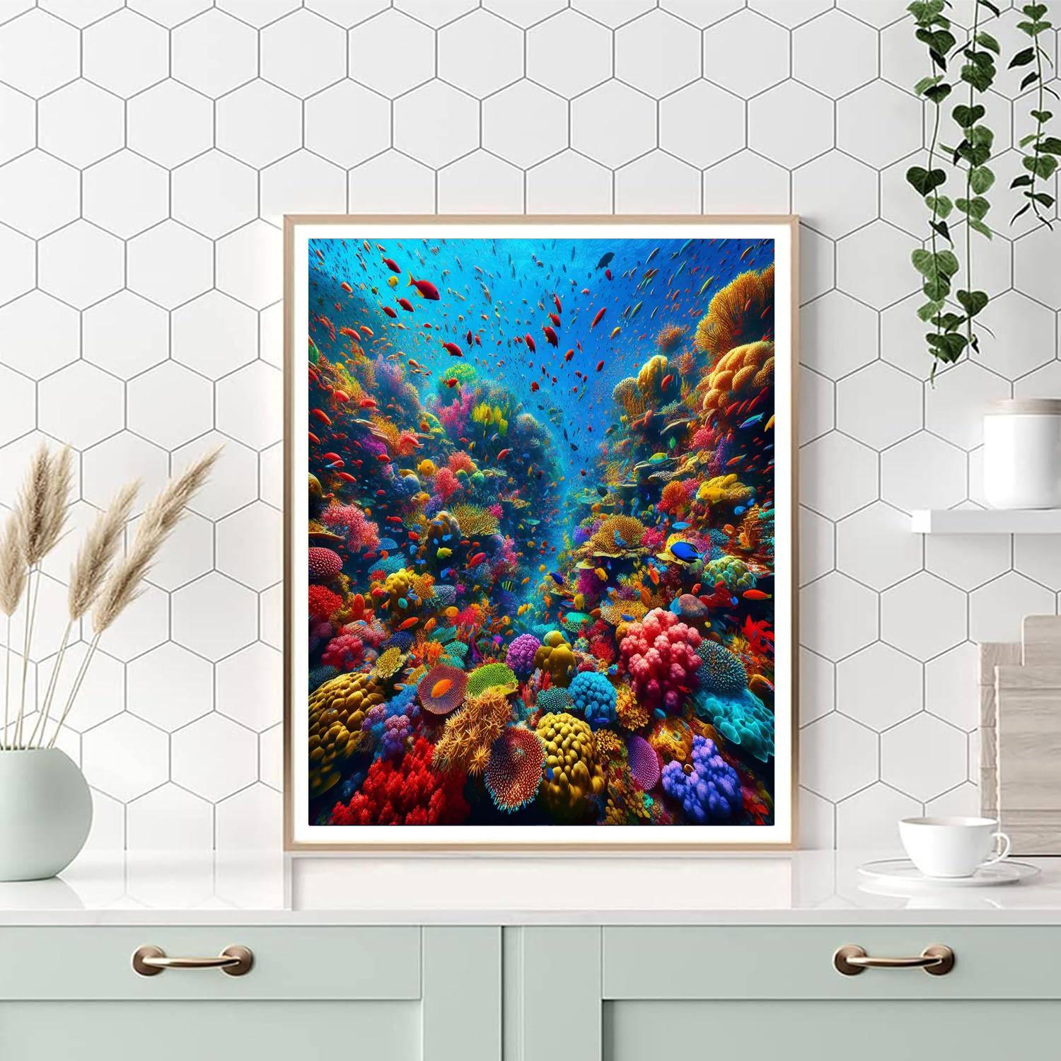 Coral Reef Splendor Painting By Numbers Kit