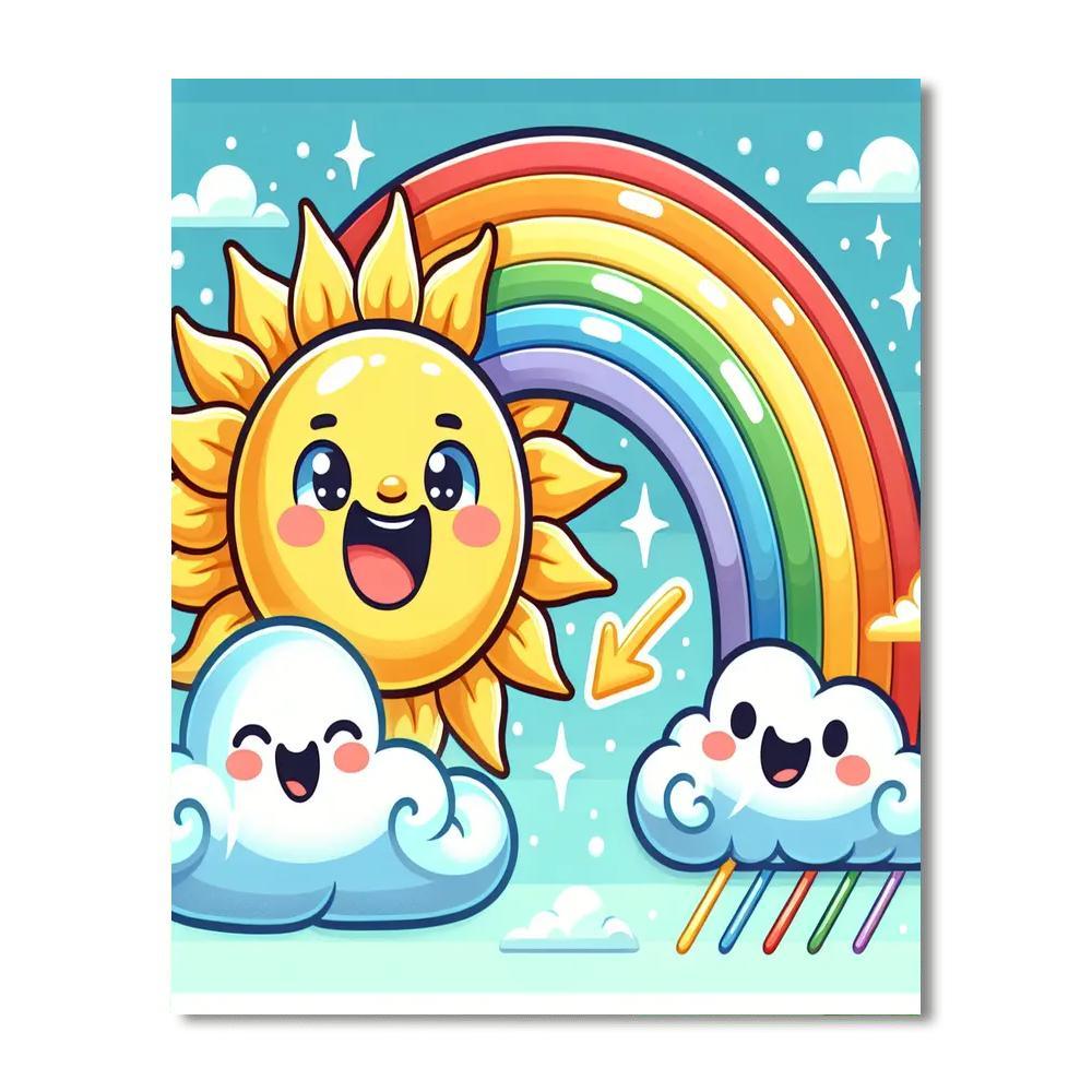 Cheerful Weather Paint By Numbers Kits