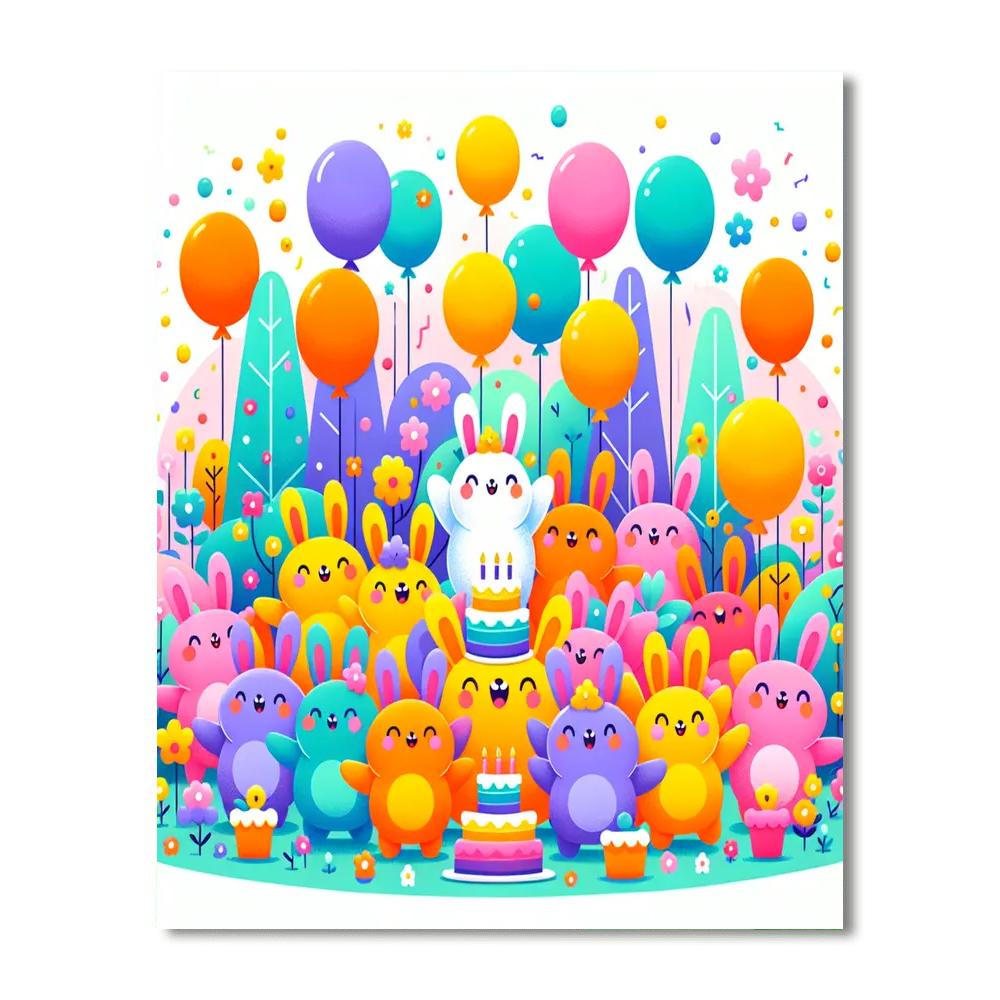 Bouncing Bunnies Gala Paint By Numbers Kits