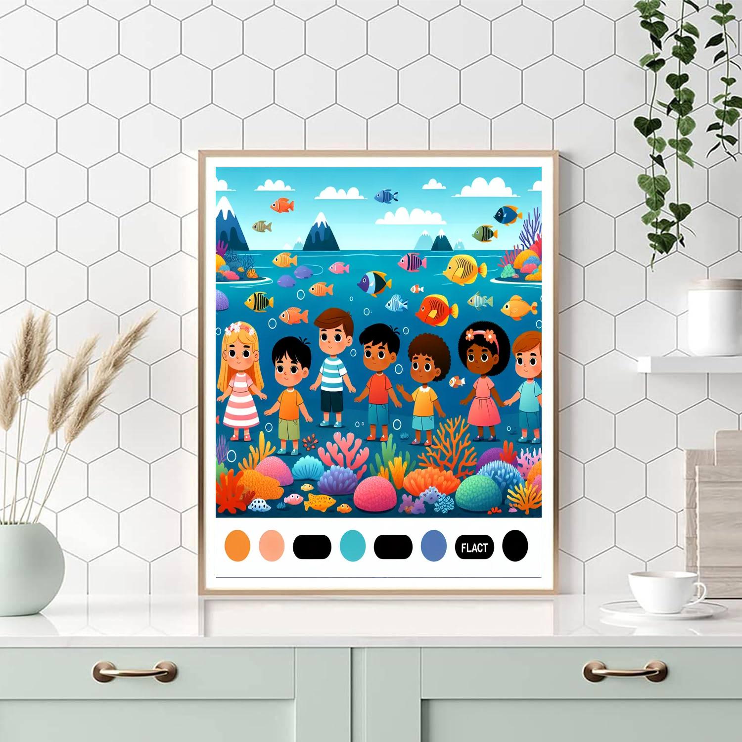 Underwater Adventureland Paint By Color