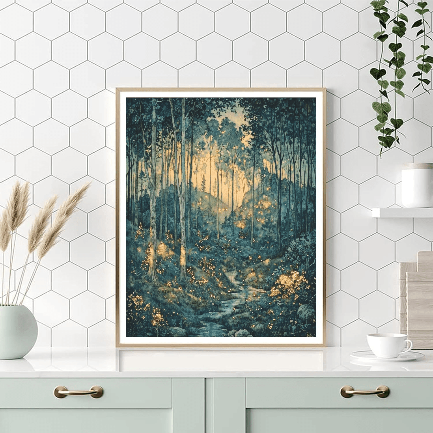 Arthur Rackham Inspired Mysterious Woods  Paint By Numbers Art