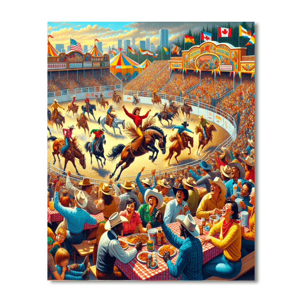 The Calgary Stampede Number Painting