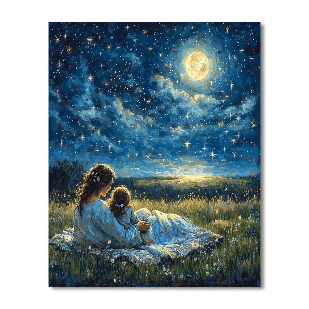 Stargazing Together DIY Paint By Numbers
