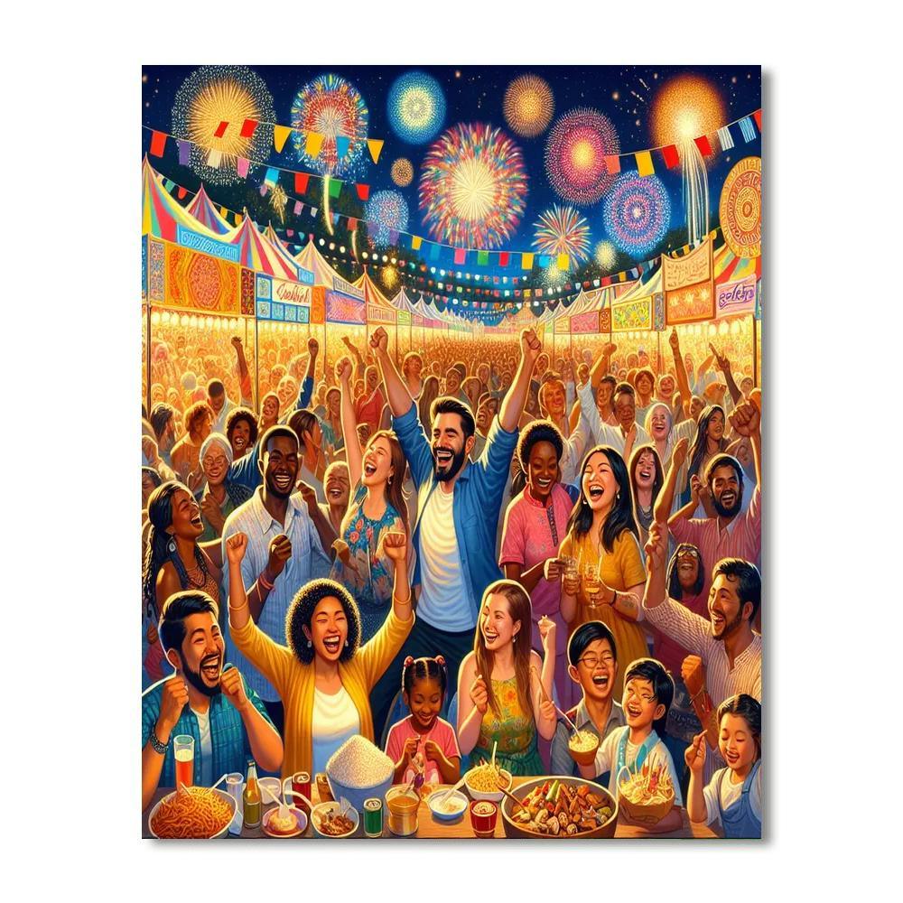 Euphoric Festival Atmosphere DIY Paint By Numbers