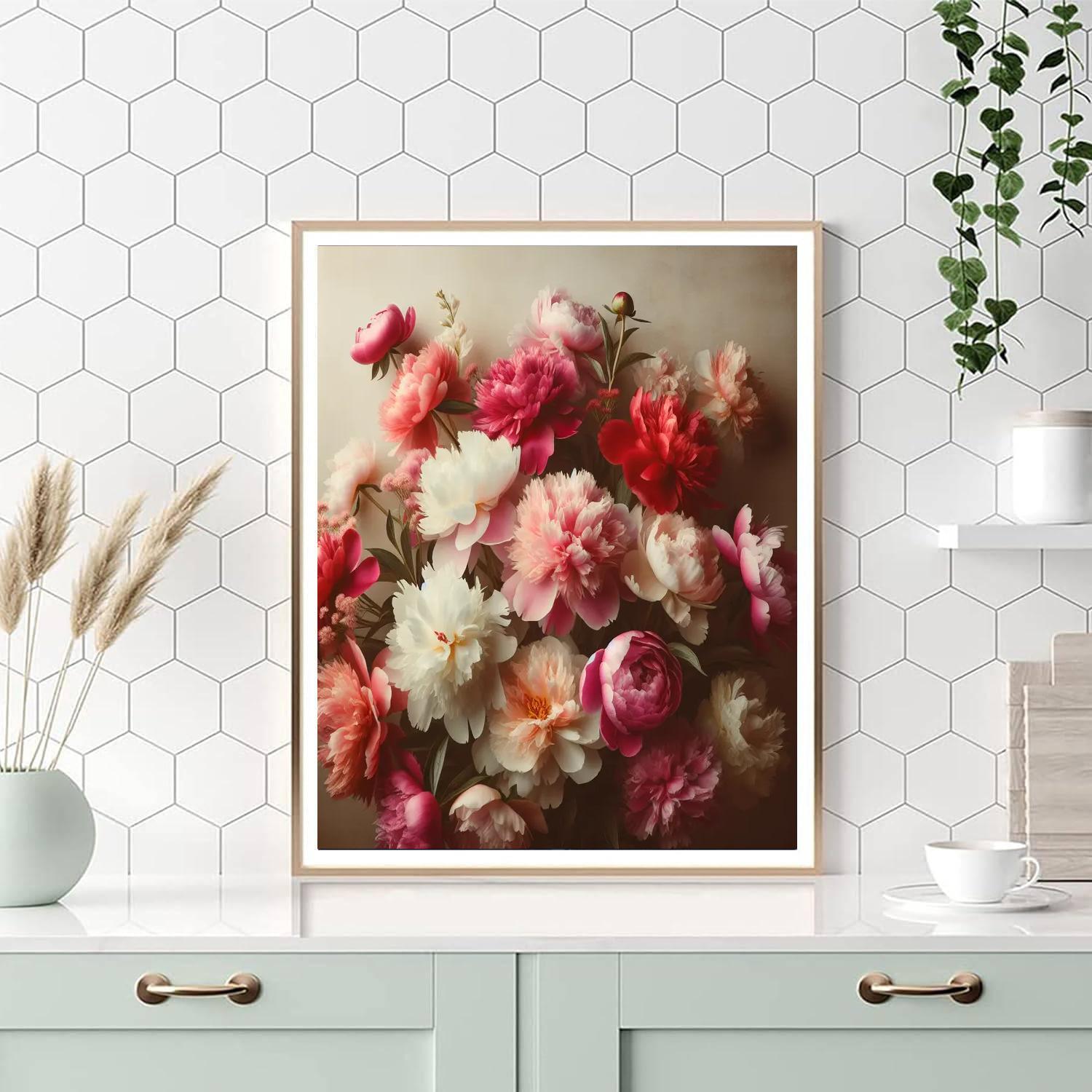 Majestic Peony Elegance Paint By Number