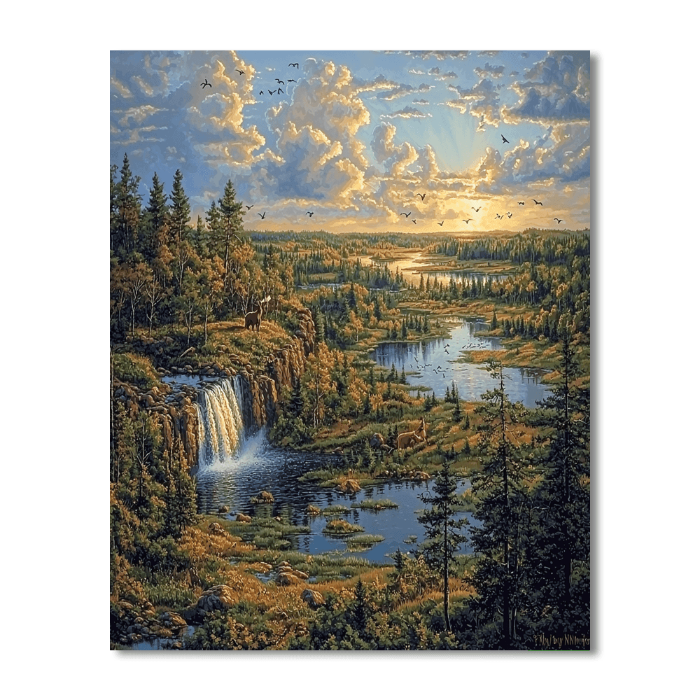 Lahemaa National Park - Estonia Number Painting