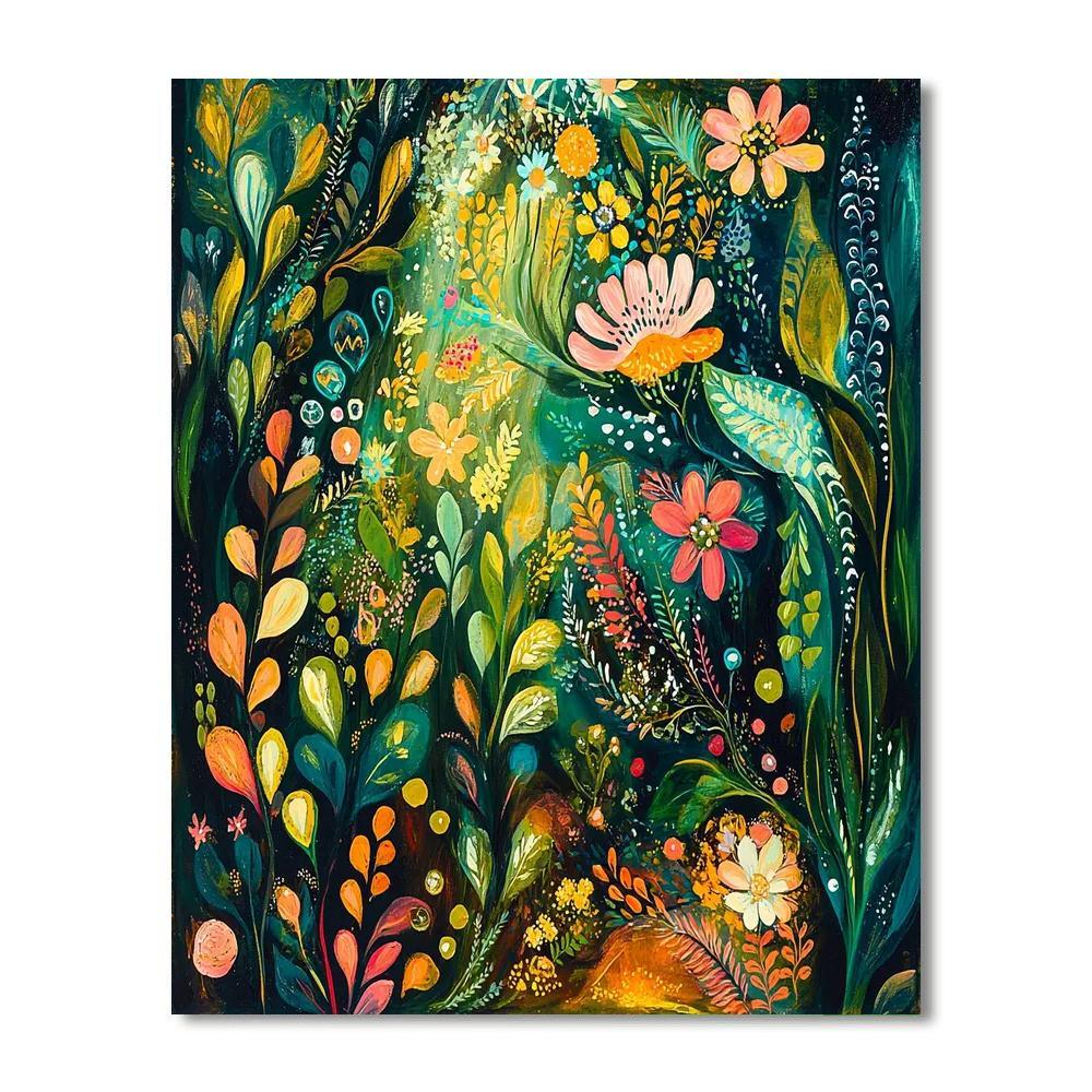Frida Kahlo Inspired Vibrant Whispers Of Nature  Paint By Numbers Art