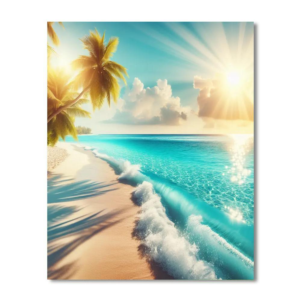 Glistening Ocean Paradise Paint By Numbers