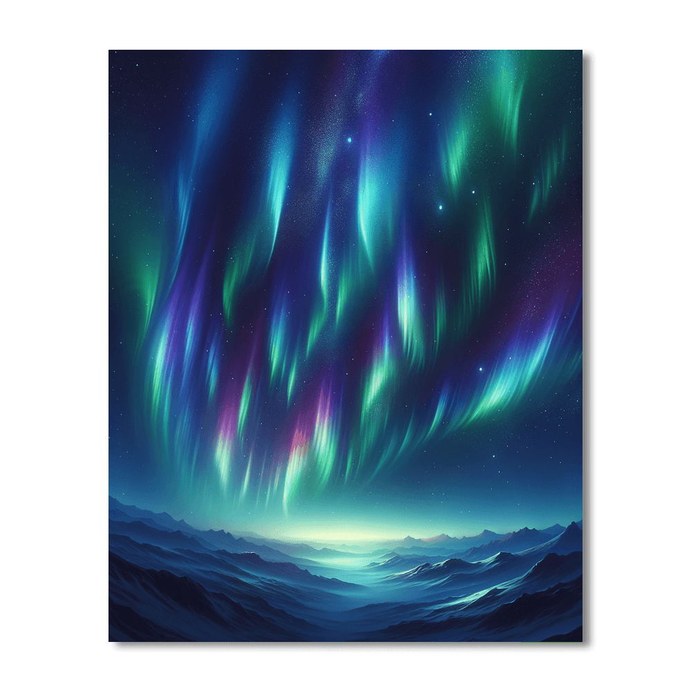 Ethereal Aurora Borealis Wonder Numbered Painting Kits