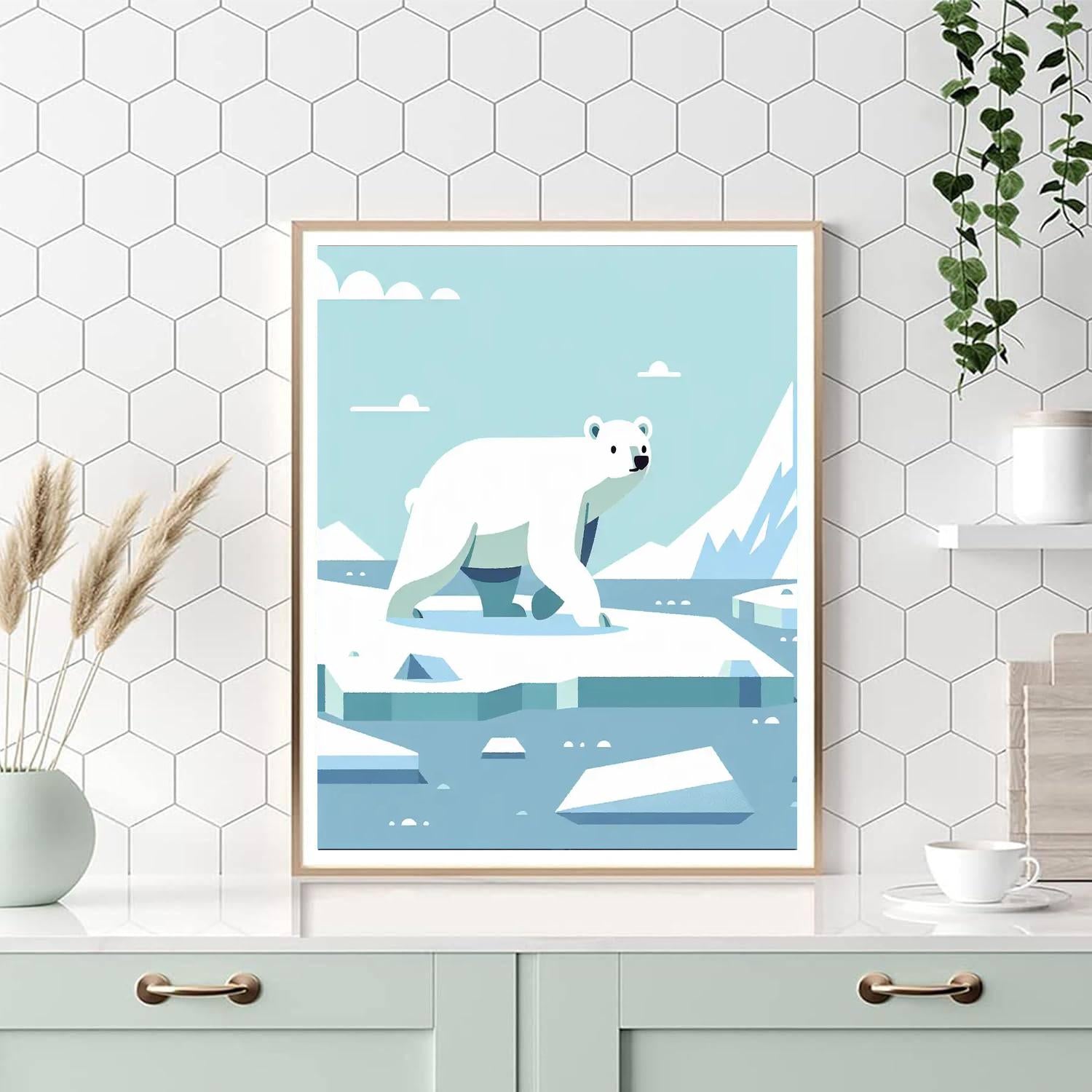 Polar Bear's Arctic Expedition Numbered Painting Kits