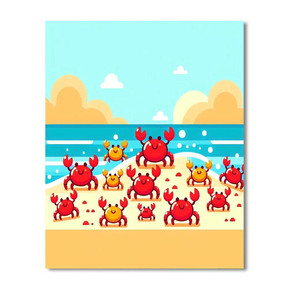 Clever Crab Carnival Number Painting