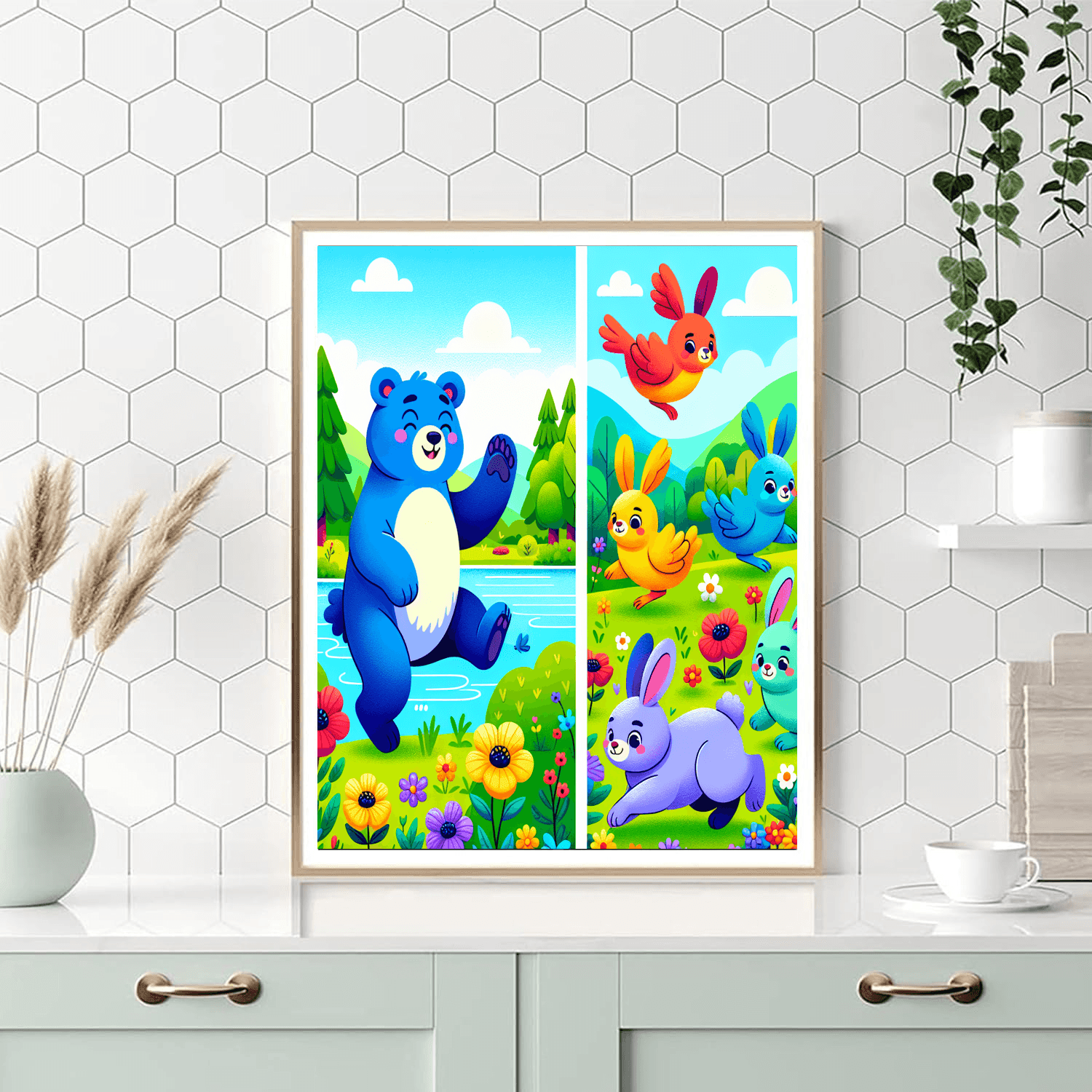 Nature's Amazing Creatures Number Painting