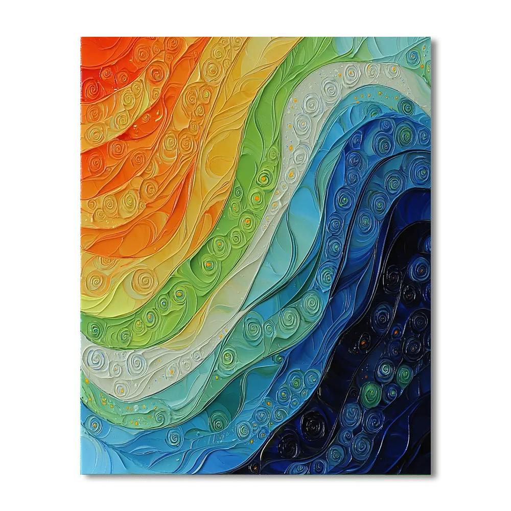 Frida Kahlo Inspired Emotional Tides  Painting Number Kit