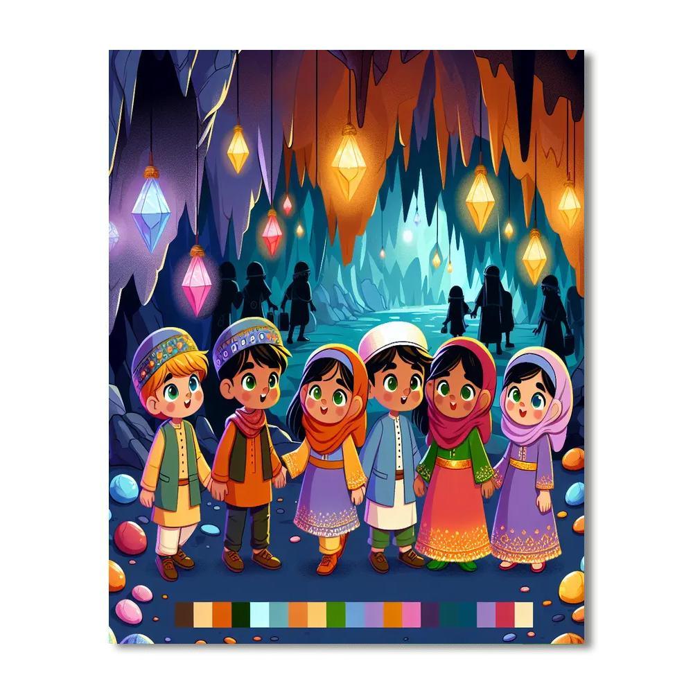 Mystery Cave Adventure Painting Number Kit