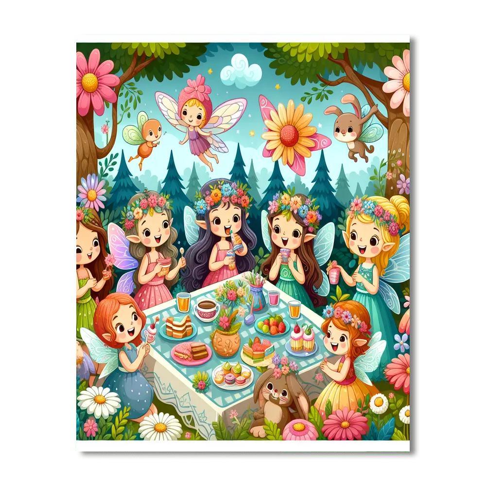 Fanciful Garden Party Paint By Numbers