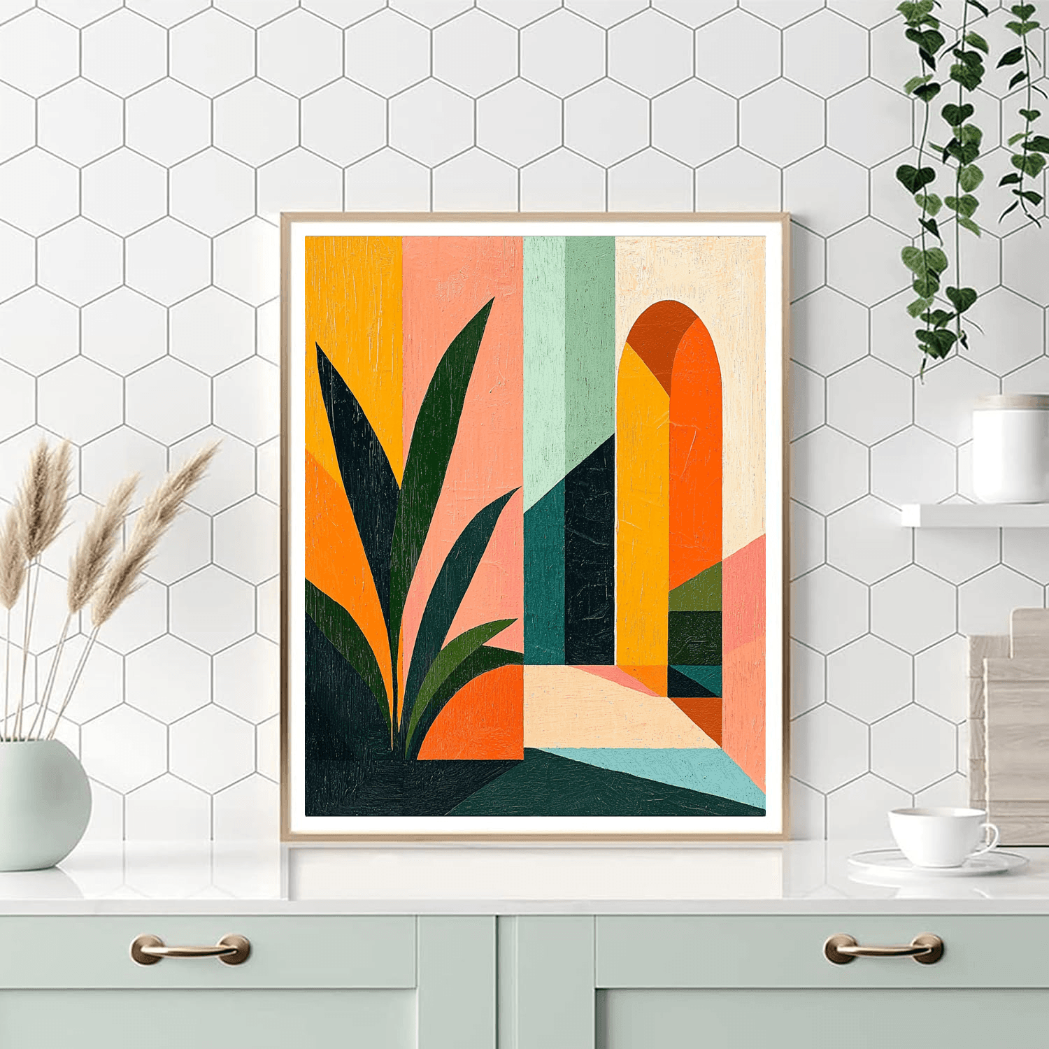 Retro Style Inspired Retro Abstract Groove  Paint By Numbers Kits