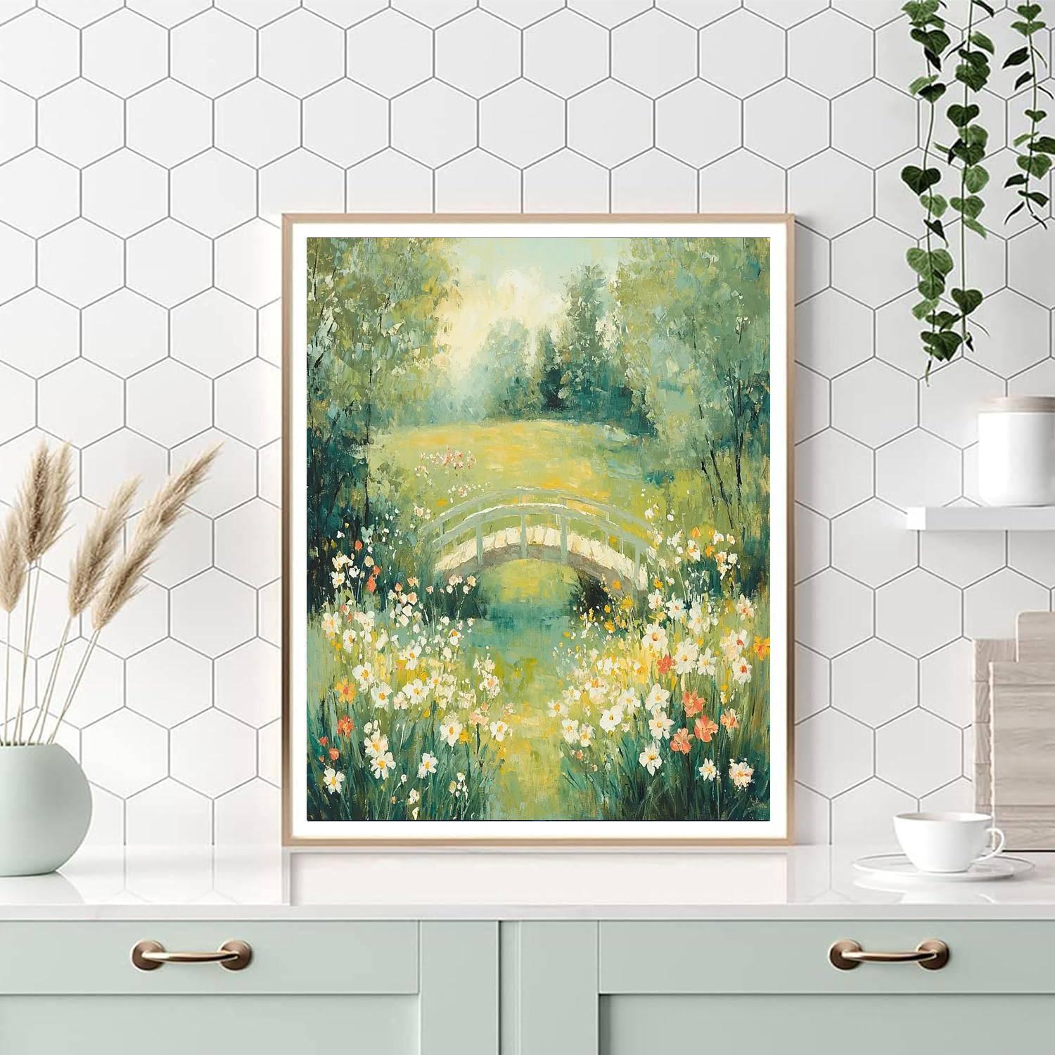 Monet Inspired Breezy Meadow  Painting By Numbers Kit