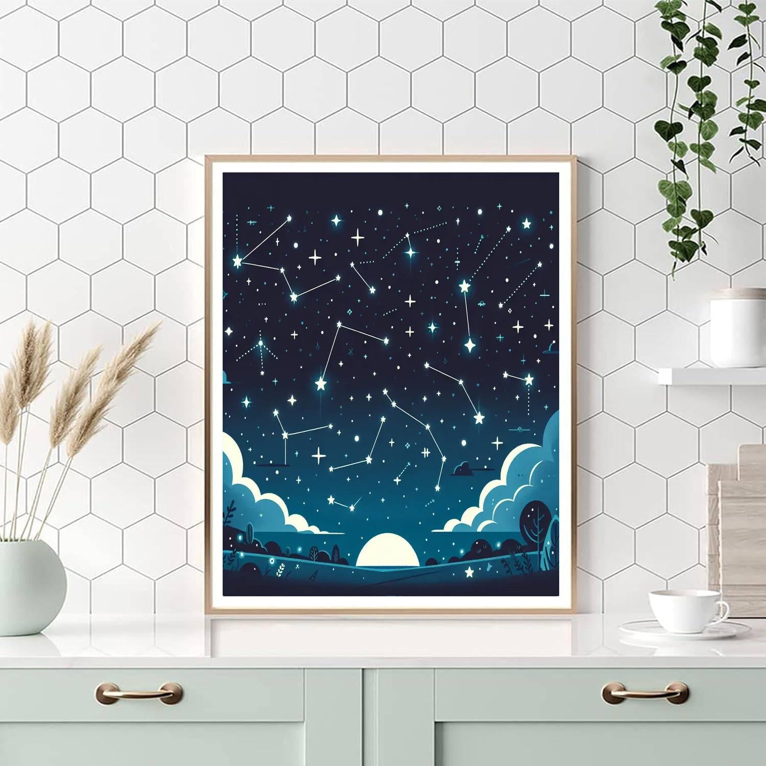 Mystery In The Night Sky Paint By Color