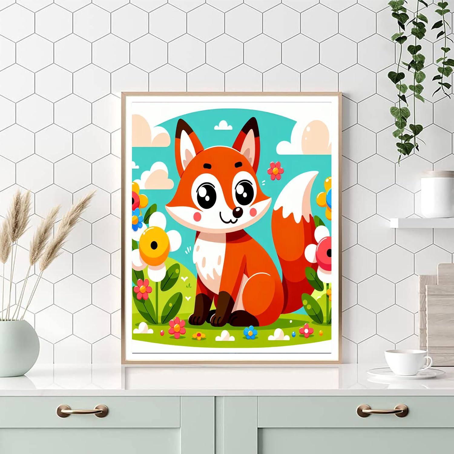 Curious Fox Adventure Paint By Number
