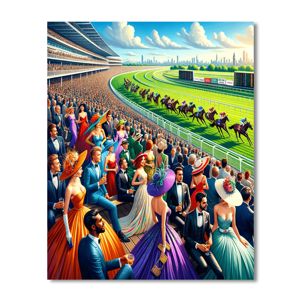 Melbourne Cup Carnival - Australia Paint By Numbers Kits