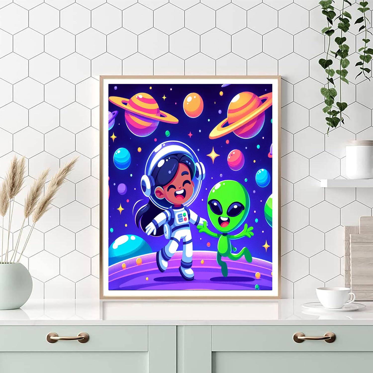 Space Adventures: Galactic Voyagers Number Painting