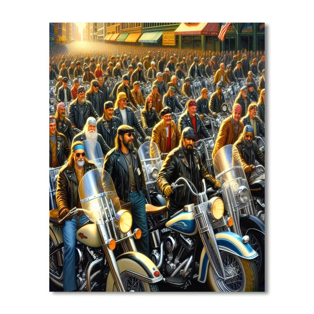 Harley Davidson 120th Anniversary Paint By Color