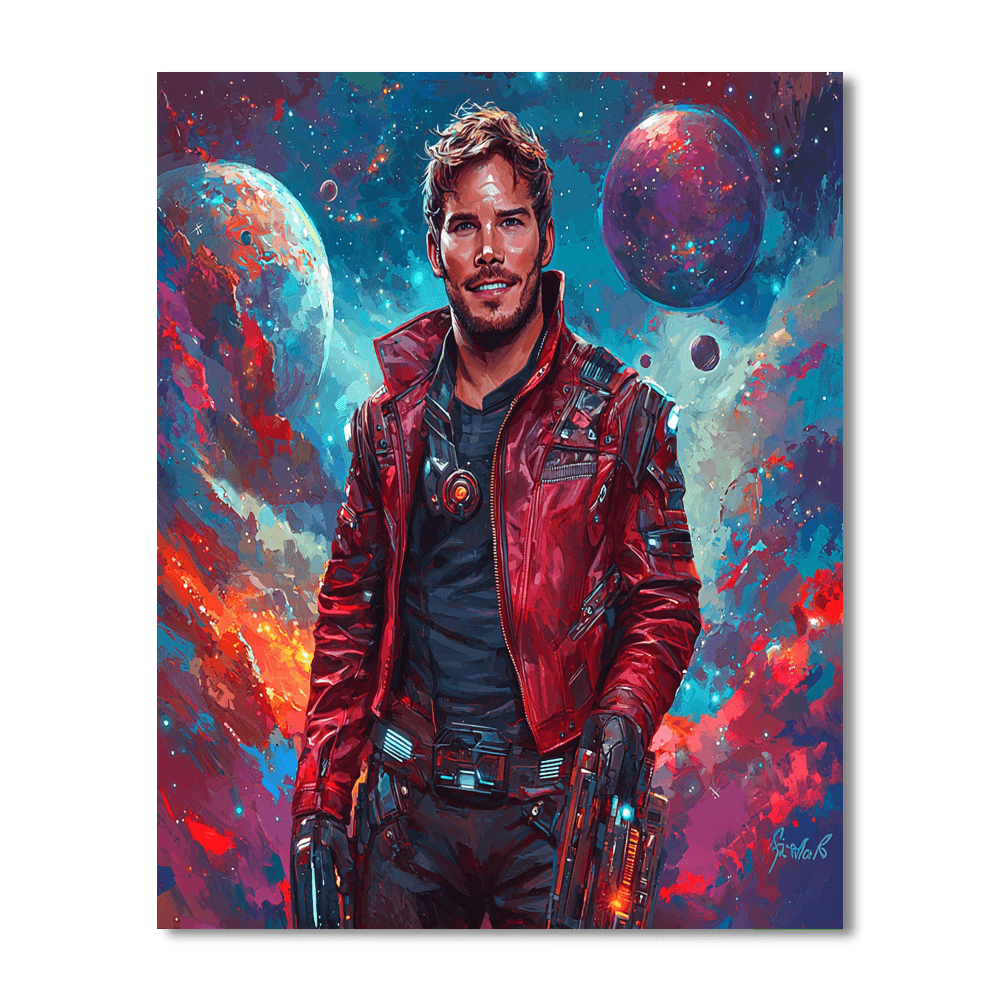 Chris Pratt: Adventures With The Galactic Star-lord Paint By Numbers