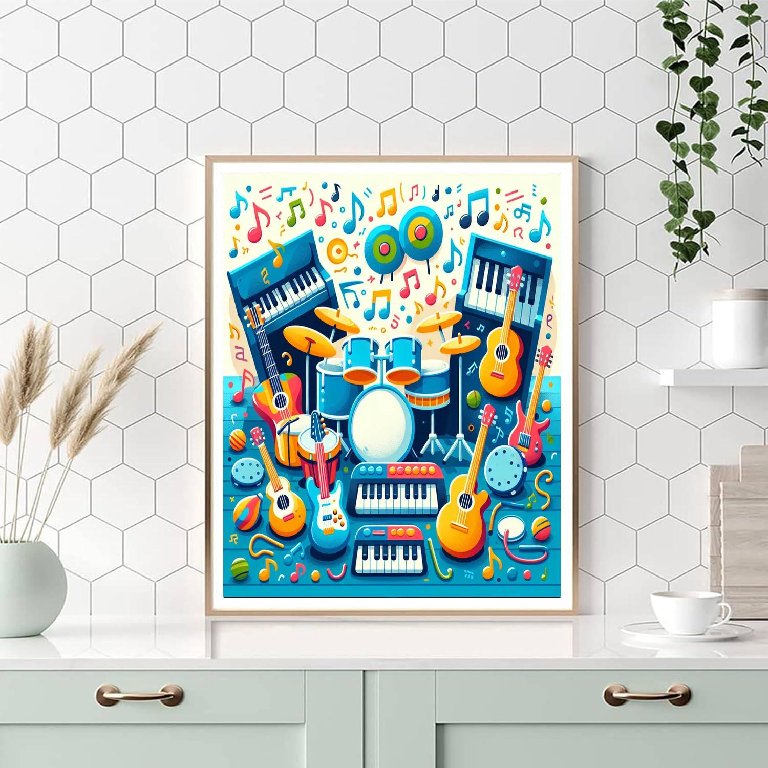 Magical Music Painting Number Kit
