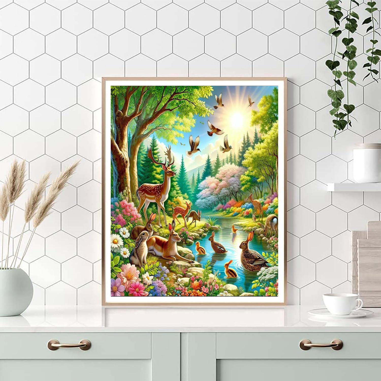 Charming Wildlife Retreat Paint By Color