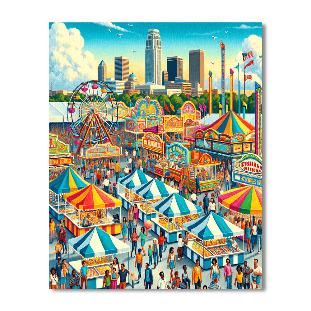 The Tulsa State Fair Paint By Color