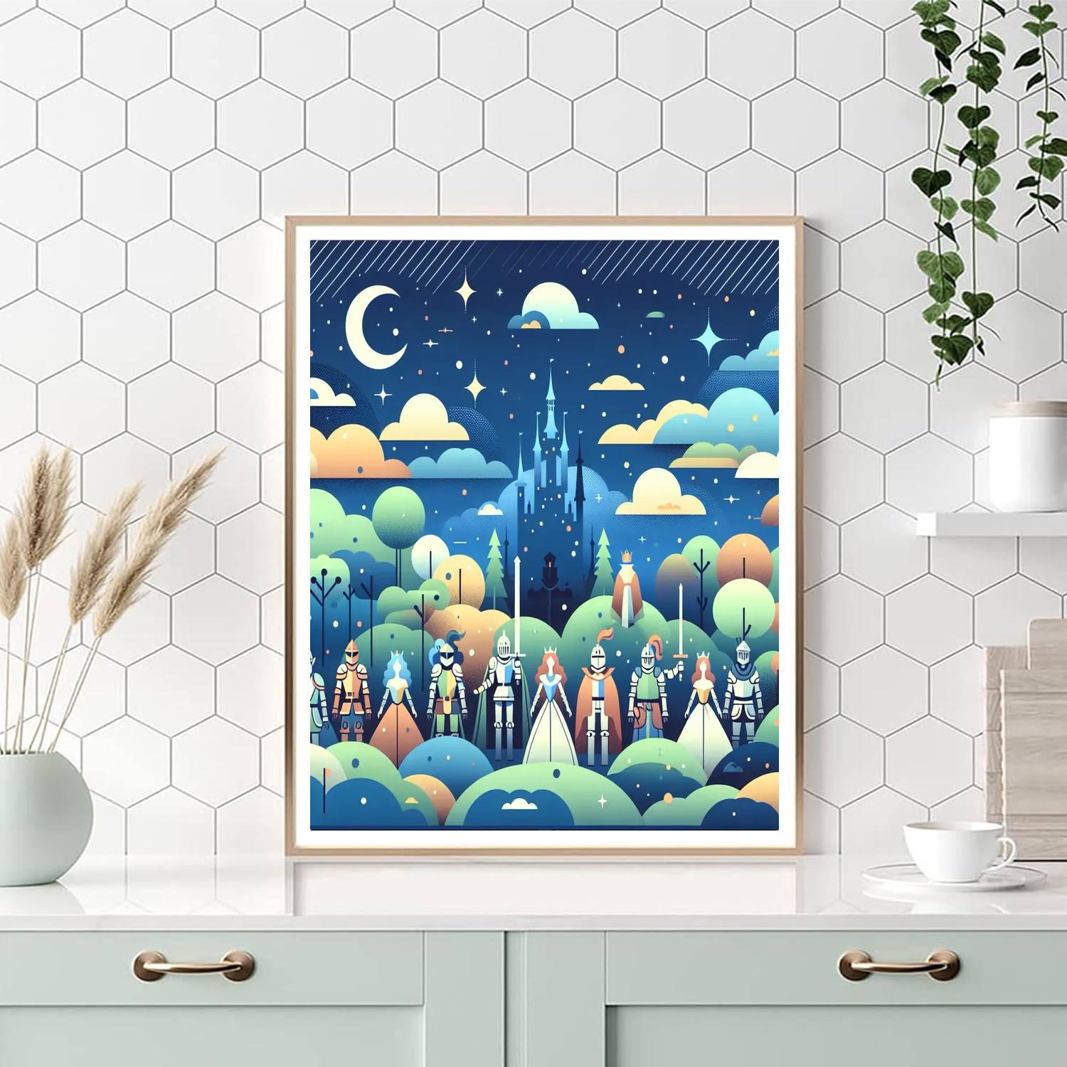 Starlit Storybook Land Painting By Numbers Kit