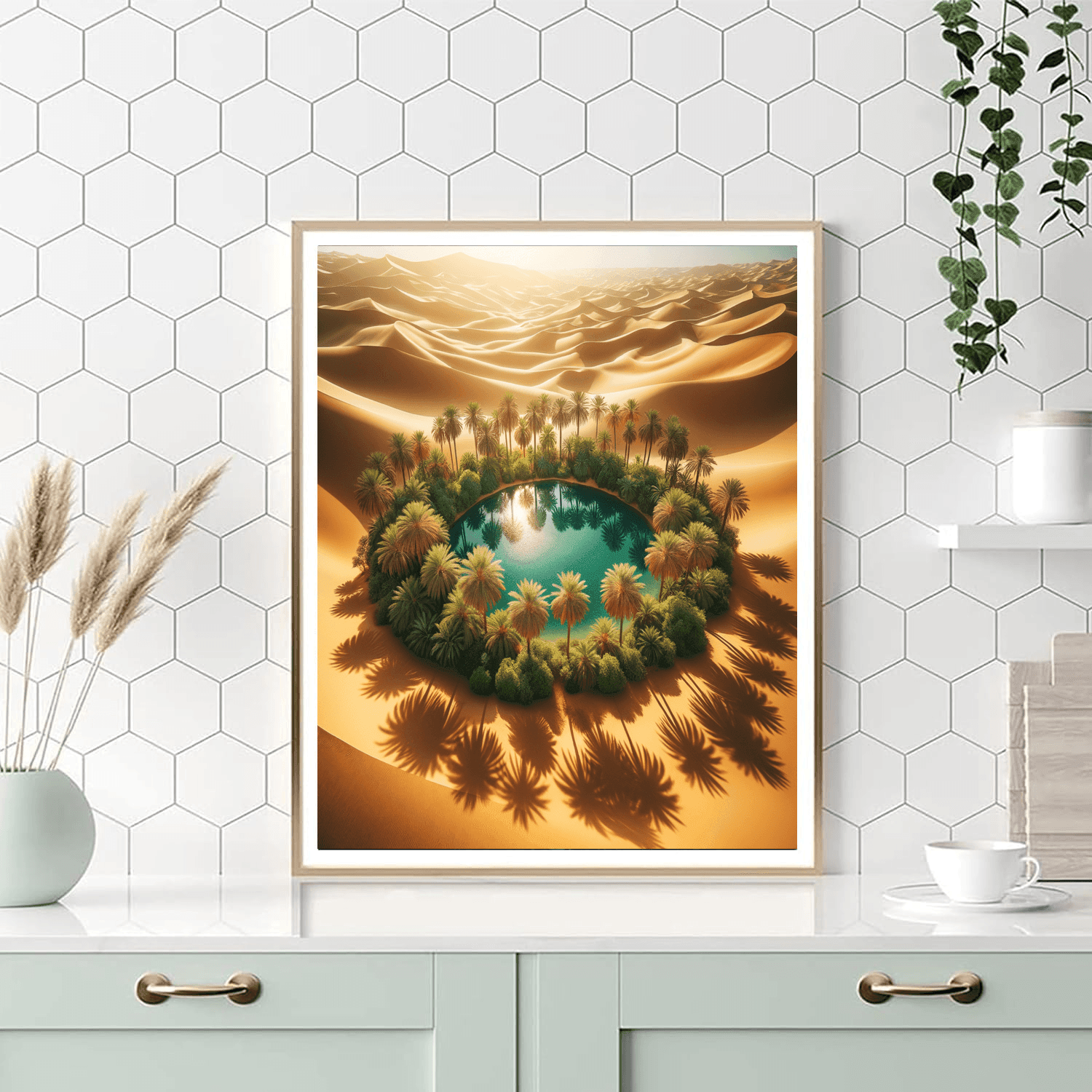 Radiant Desert Oasis Paint By Numbers Art