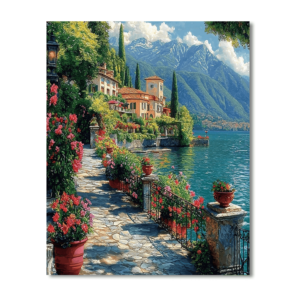 Lake Como - Italy DIY Paint By Numbers