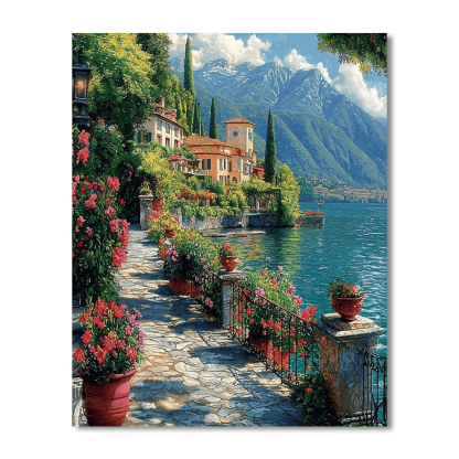 Lake Como - Italy DIY Paint By Numbers