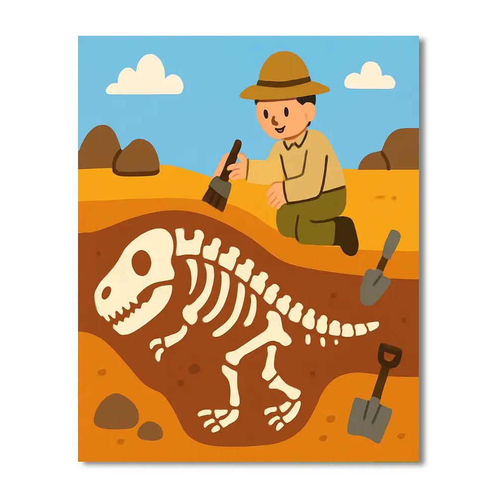 Fossil Hunter's Quest Numbered Painting Kits