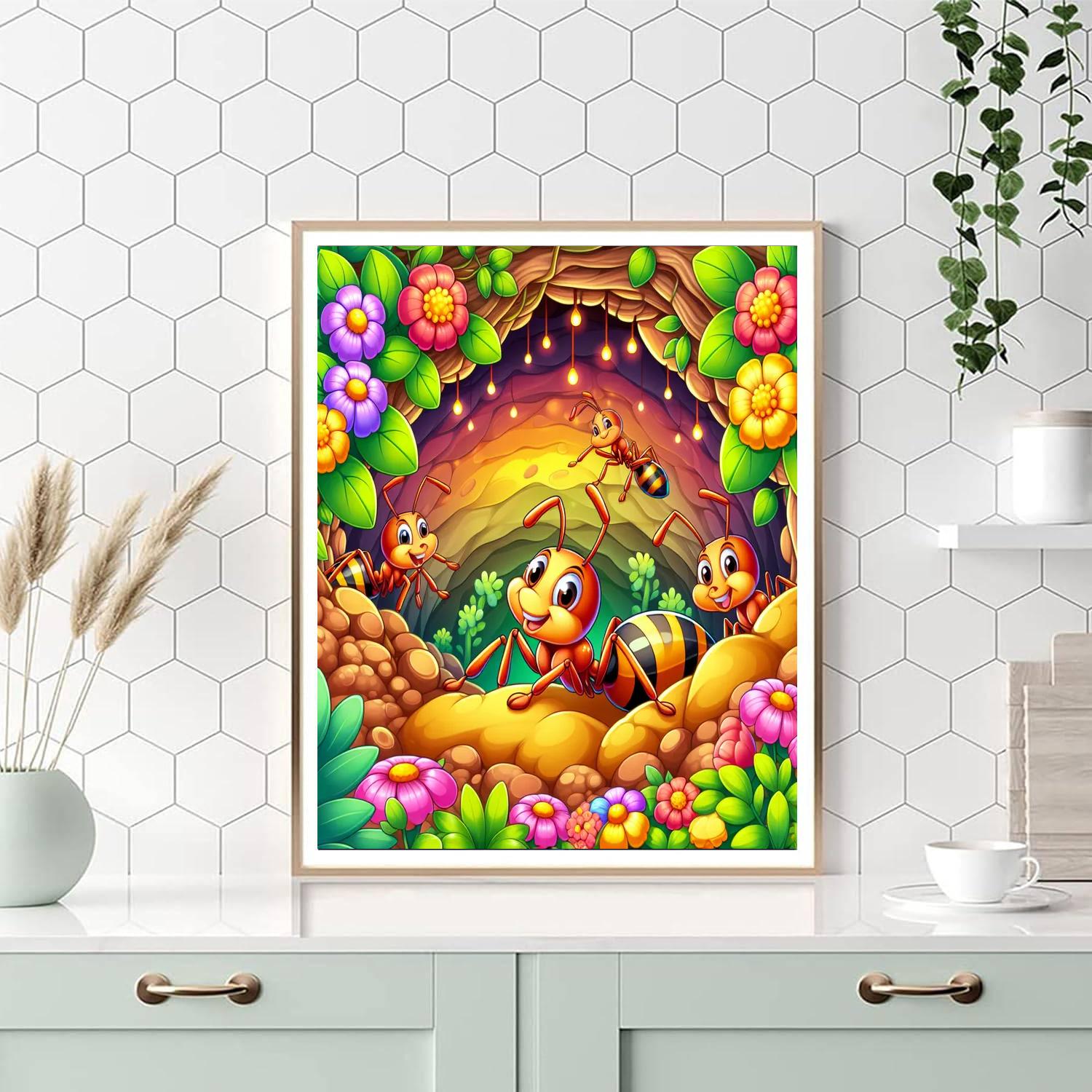 Friendly Ant Colony Numbered Painting Kits