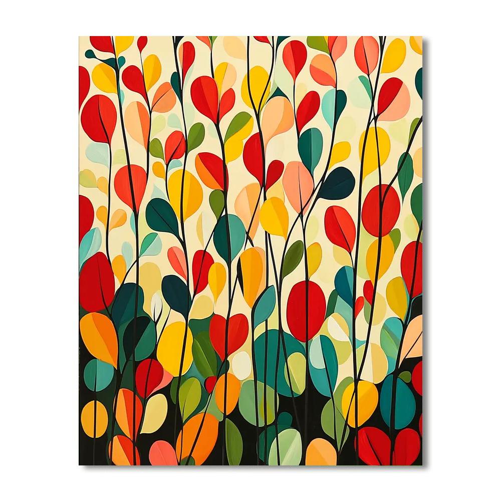 Joan Miró Inspired Mystical Garden Of Shapes  Paint By Numbers Art