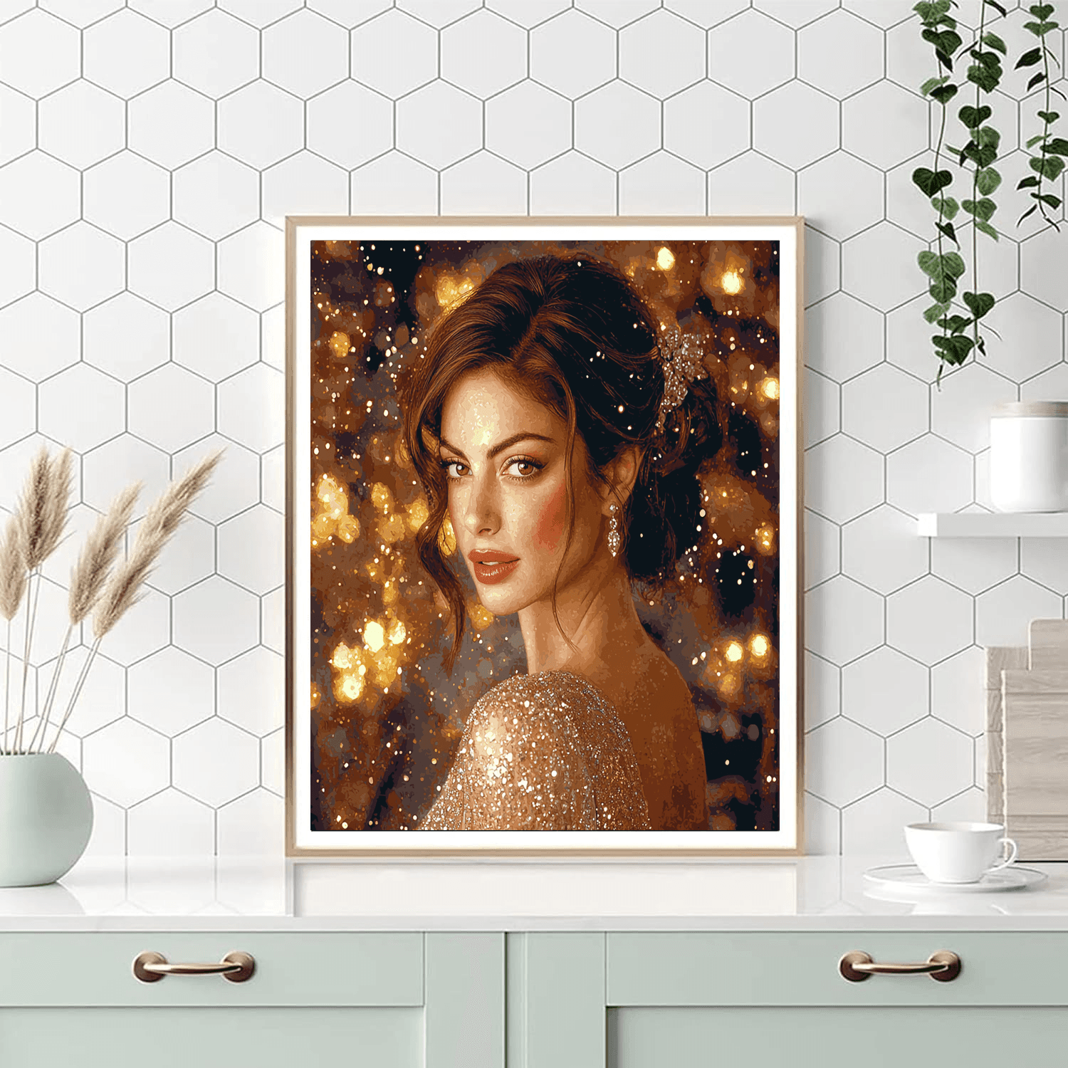 Anne Hathaway: The Elegant Enchantress Of Storytelling Painting Number Kit