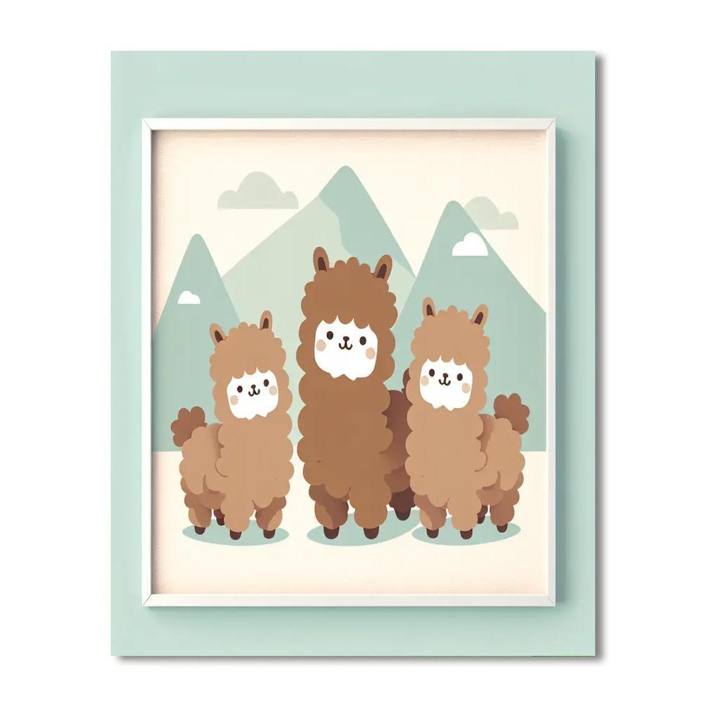Adventurous Alpaca Antics Number Painting