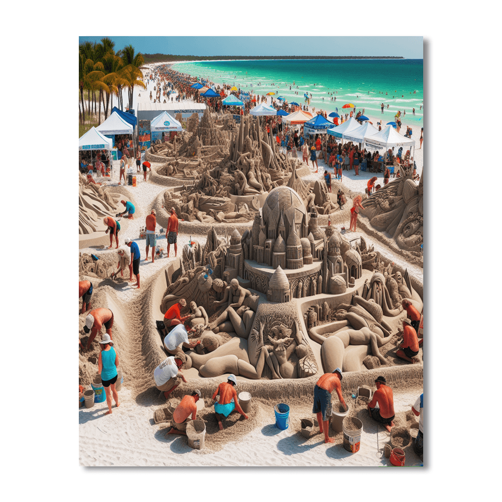 Sandfest - Port Aransas Paint By Numbers Art