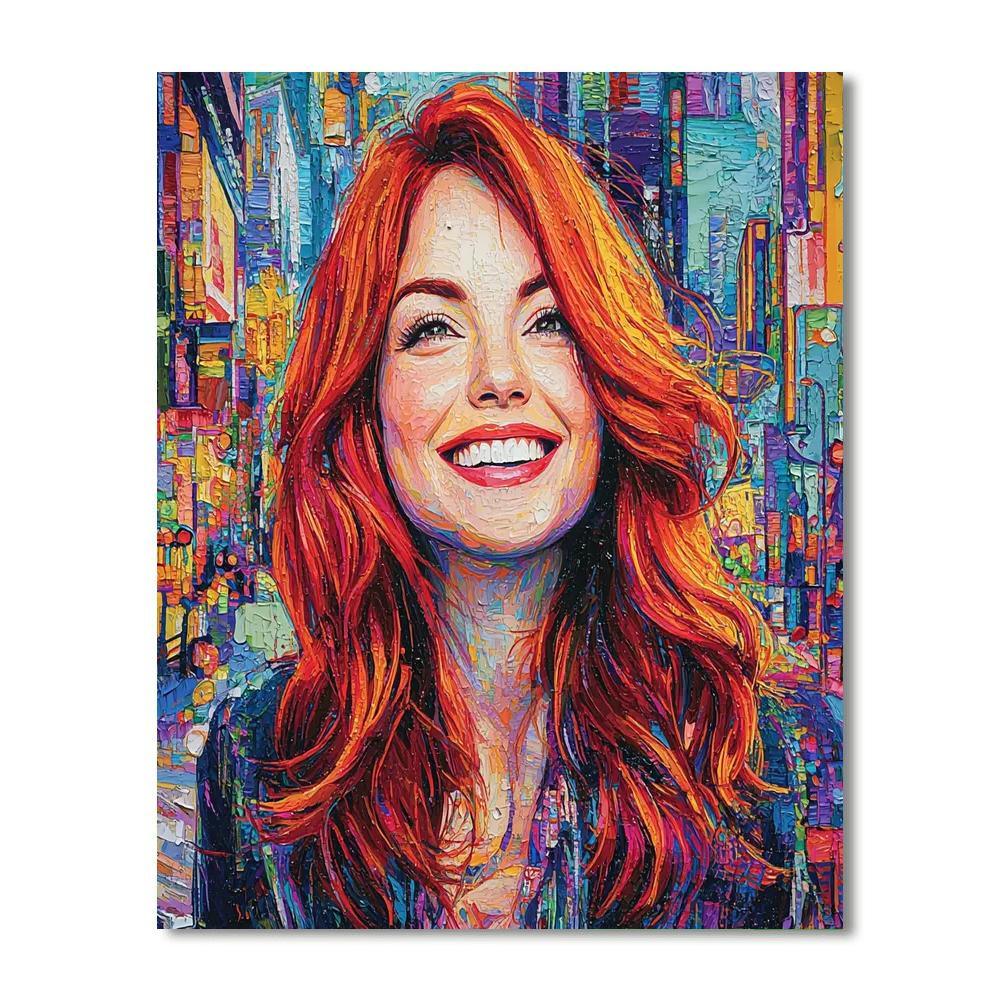 Emma Stone: The Dance Of La La Land Stardom Number Painting