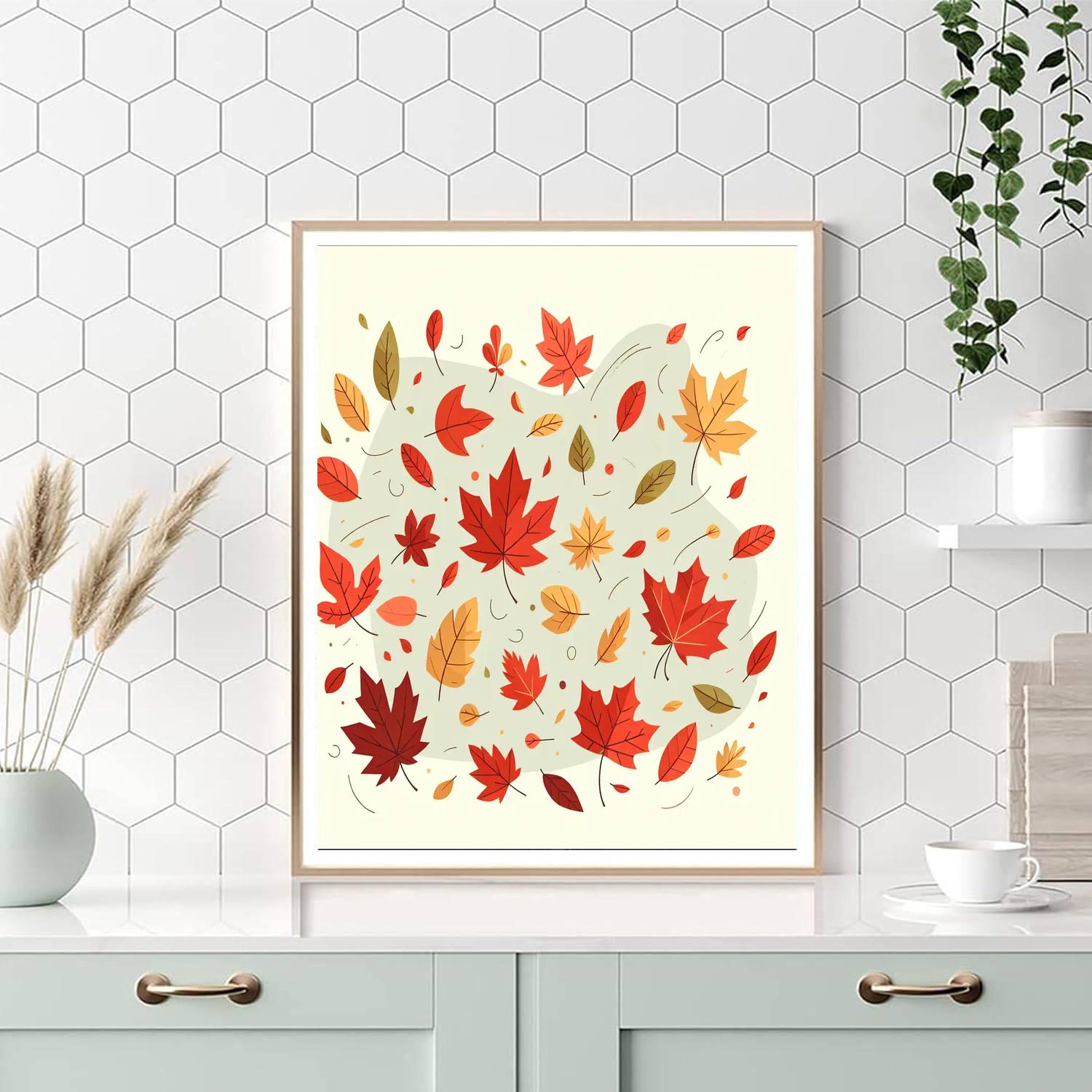 Autumn Leaf Parade Paint By Numbers Art