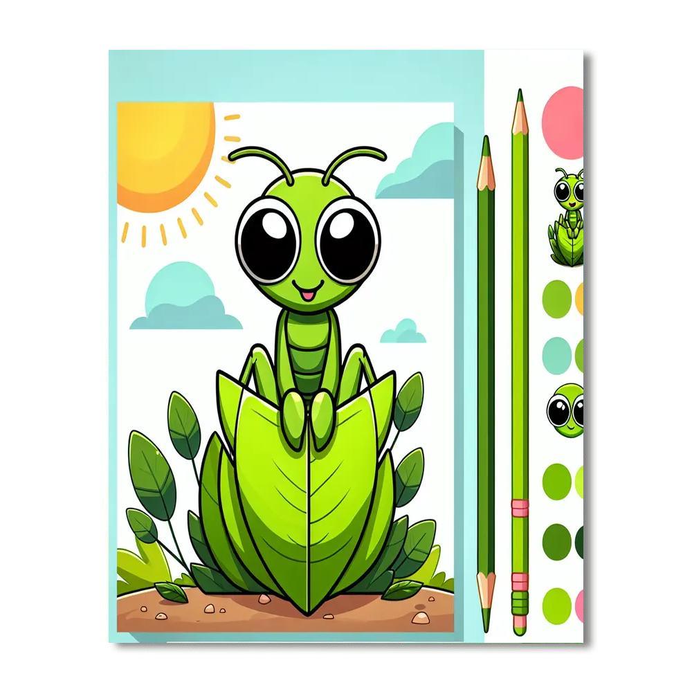 Mighty Mantis Painting Number Kit