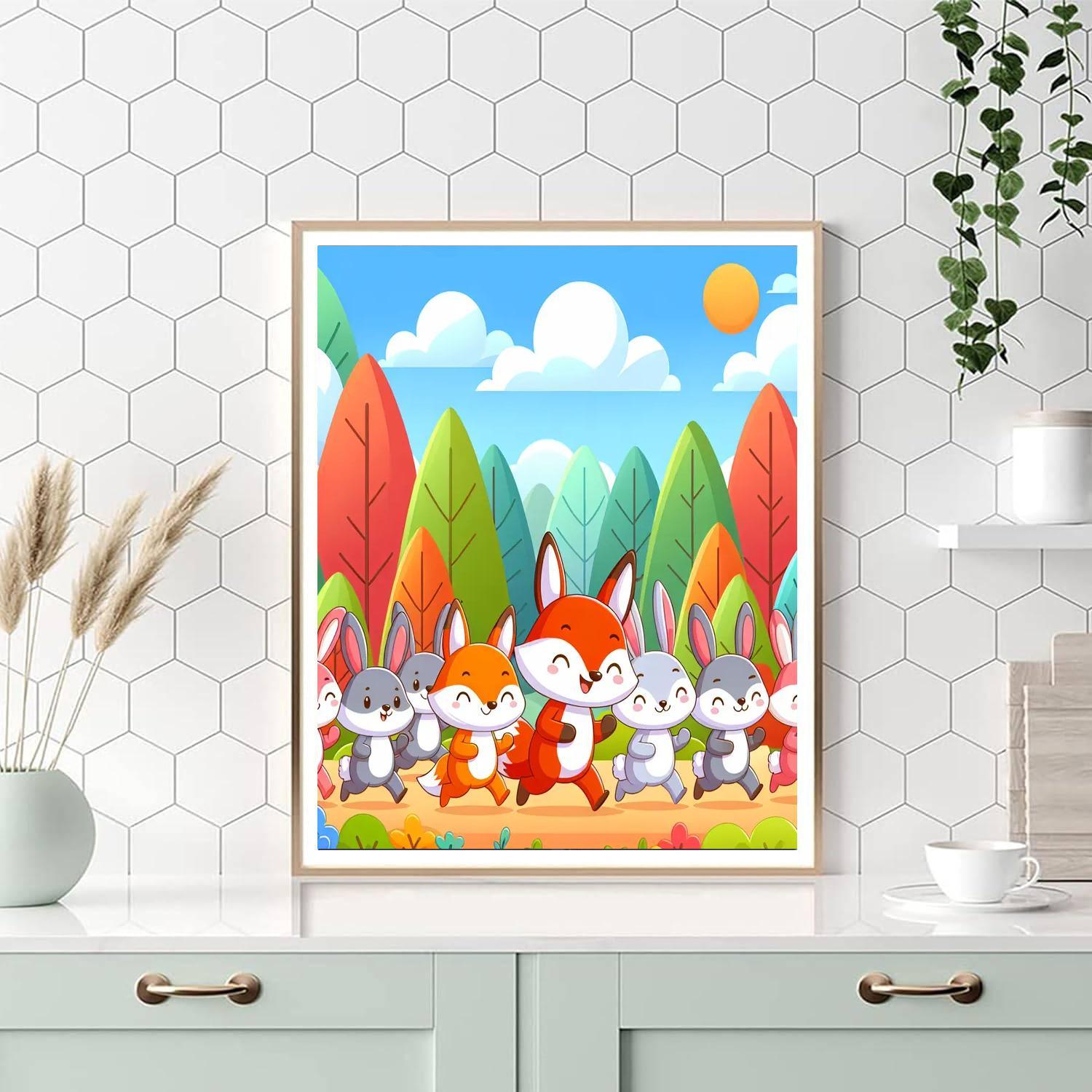 Woodland Creature Parade Paint By Numbers Kits
