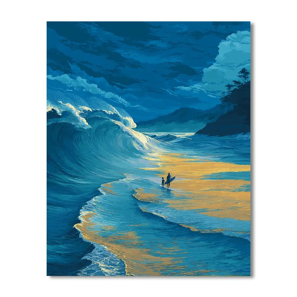 Ocean Waves Of Wisdom Paint By Color