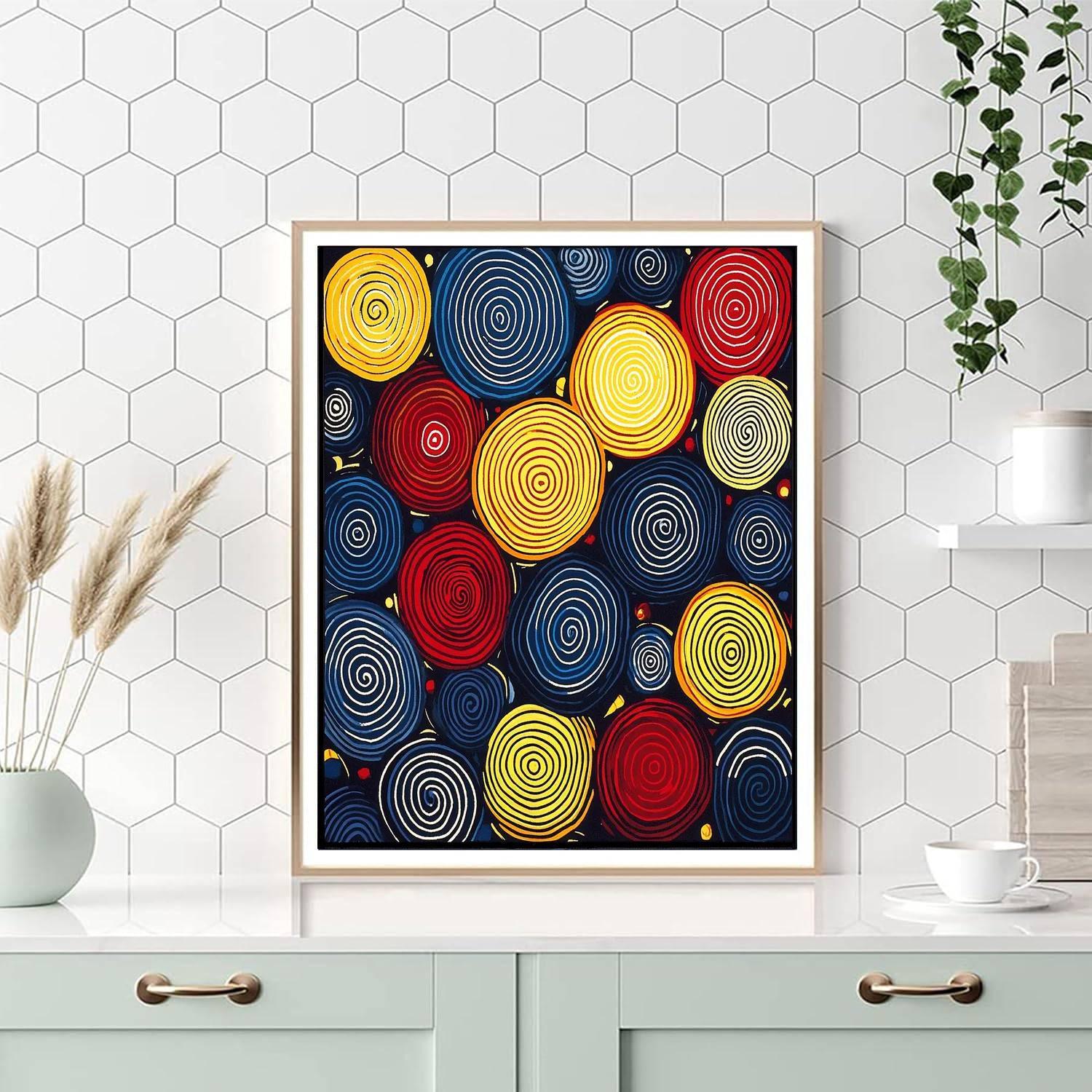 Yayoi Kusama Inspired Timeless Repetition  Paint By Numbers Kits