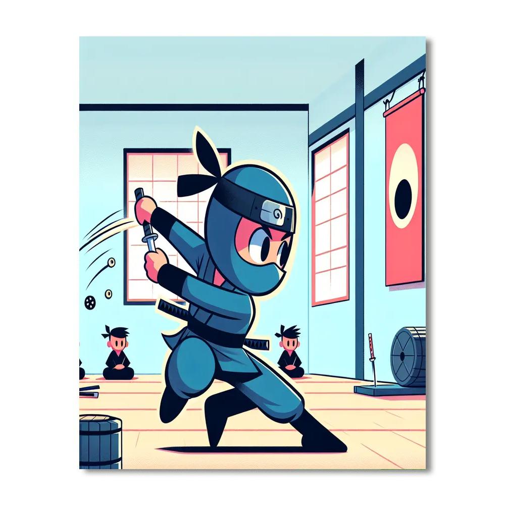 Ninja Training Academy Number Painting