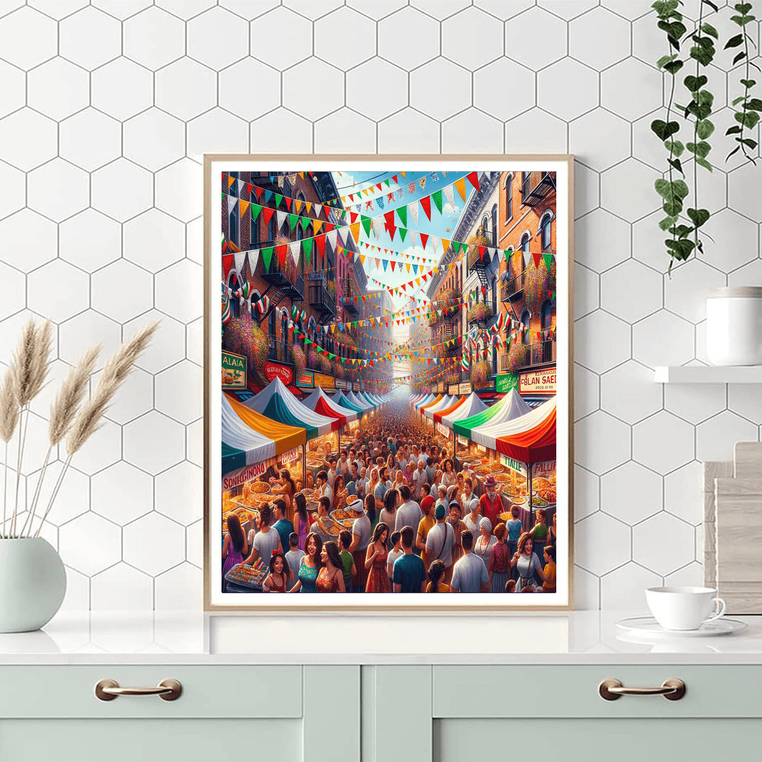 Feast Of San Gennaro - New York City, Usa Painting By Numbers Kit