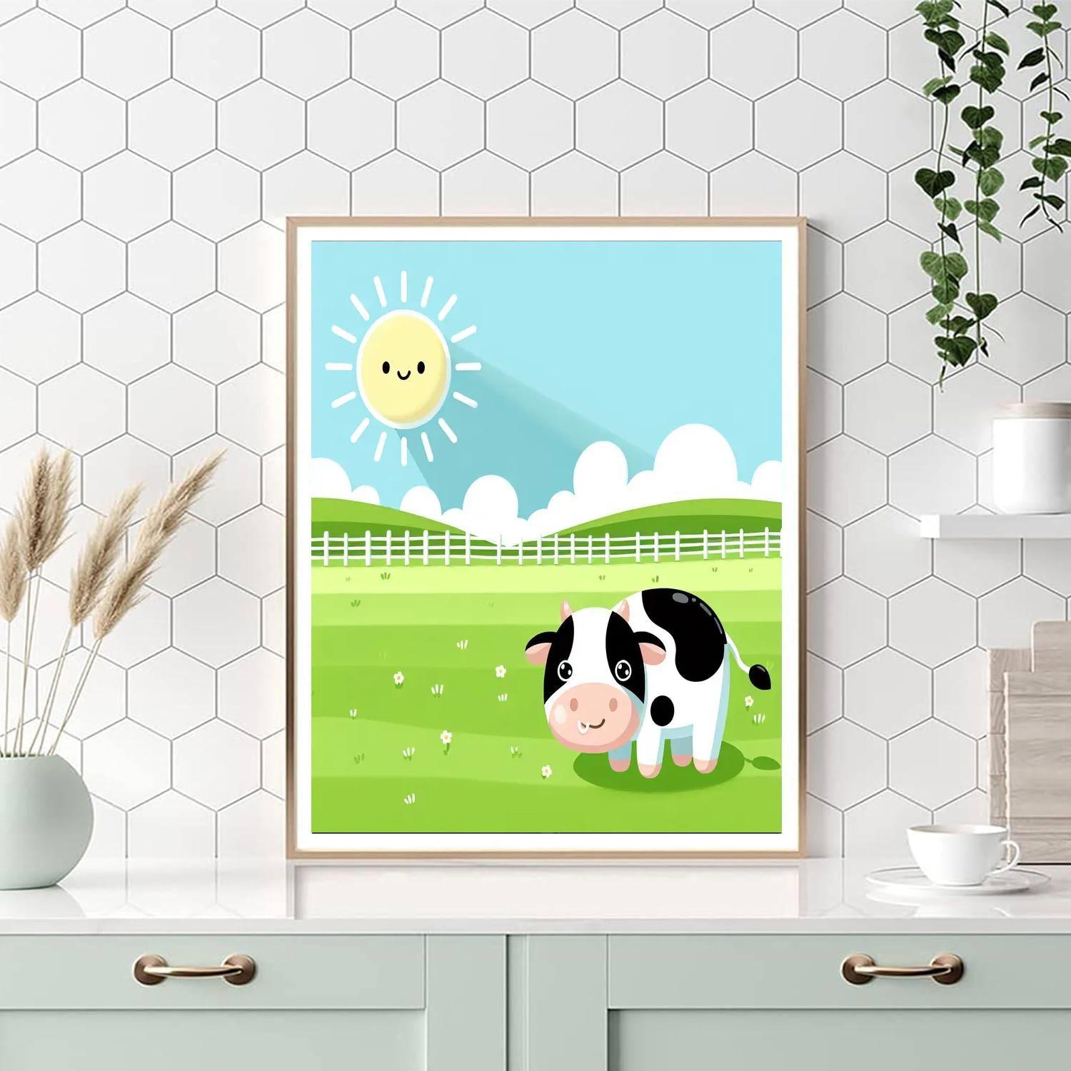 Charming Cow Paint By Numbers Kits