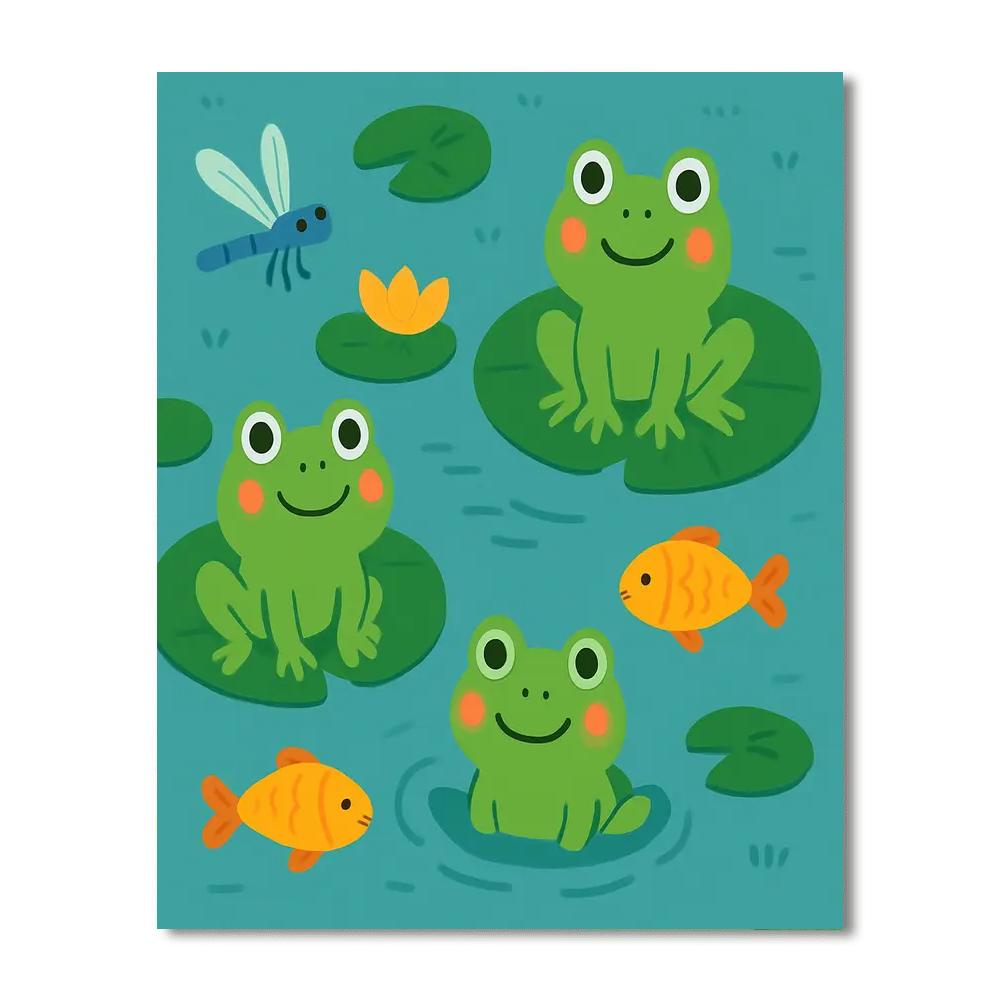 Pond Life Pond-erings Paint By Number